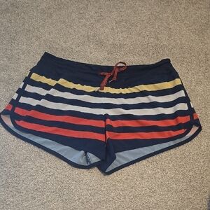 Rabbit Striped Women's Shorts - Multicolor